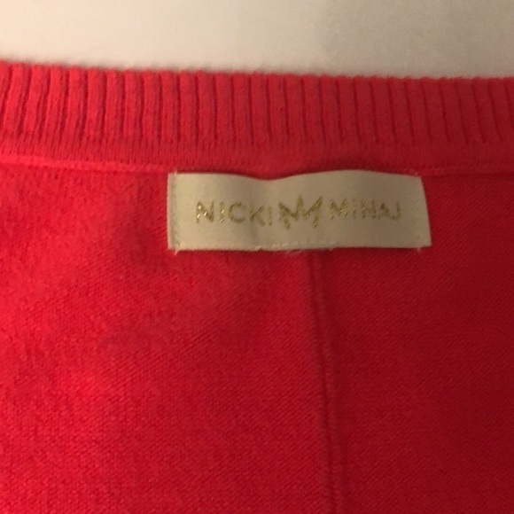 Nicki Minaj Soft Coral Colored Pullover Sweater - Picture 4 of 8
